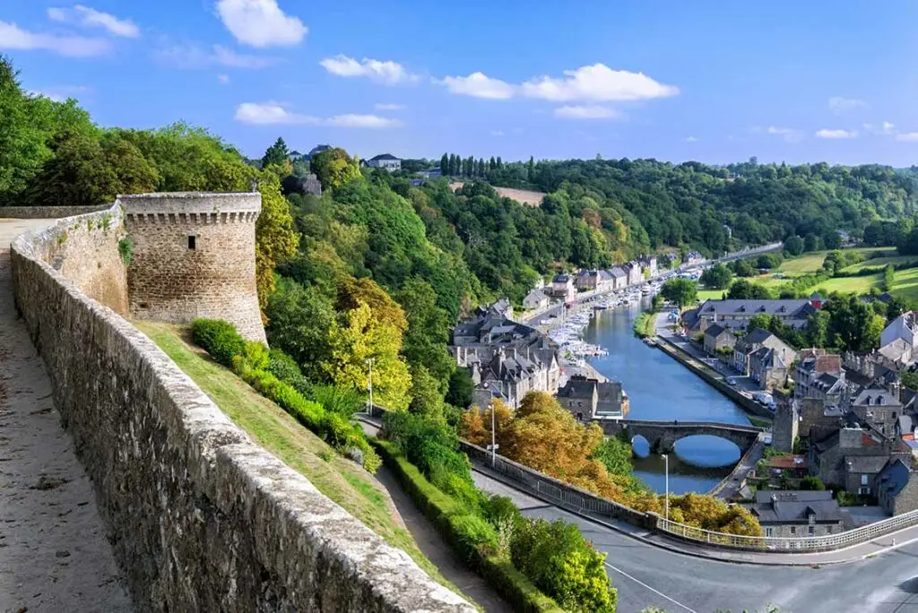 14th century castle in Dinan, Brittany region.