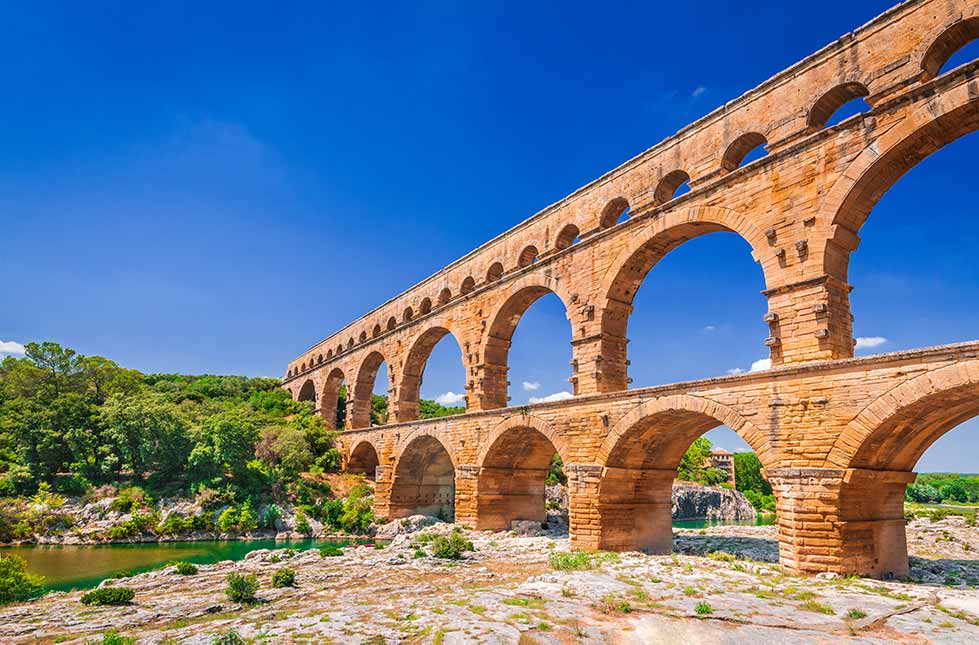 Pont du Gard, Provence in France